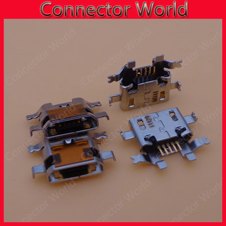 100 шт. micro mini USB зарядное устройство гнездо Разъем питания Порт док станции 5pin