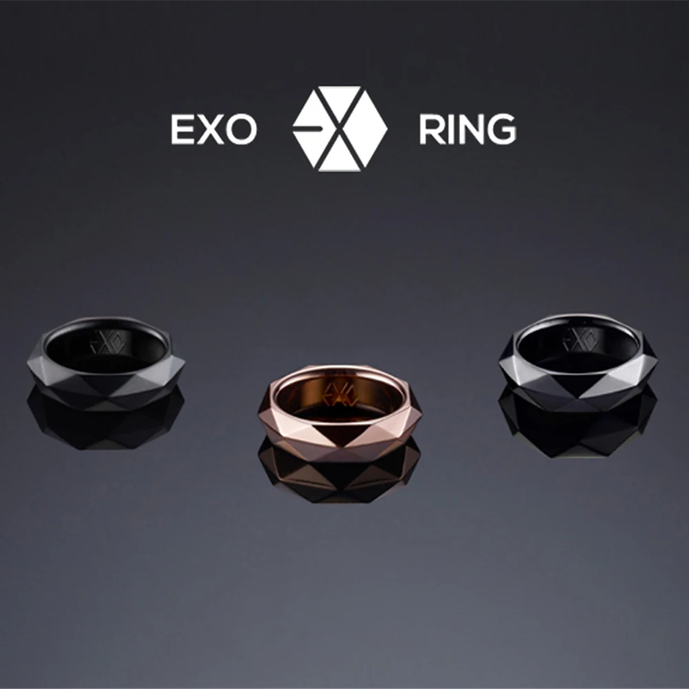 K pop оптовая продажа KPOP Fan EXO M EXODUS XOXO WOLF88 сплав логотипа команды ювелирные кольца