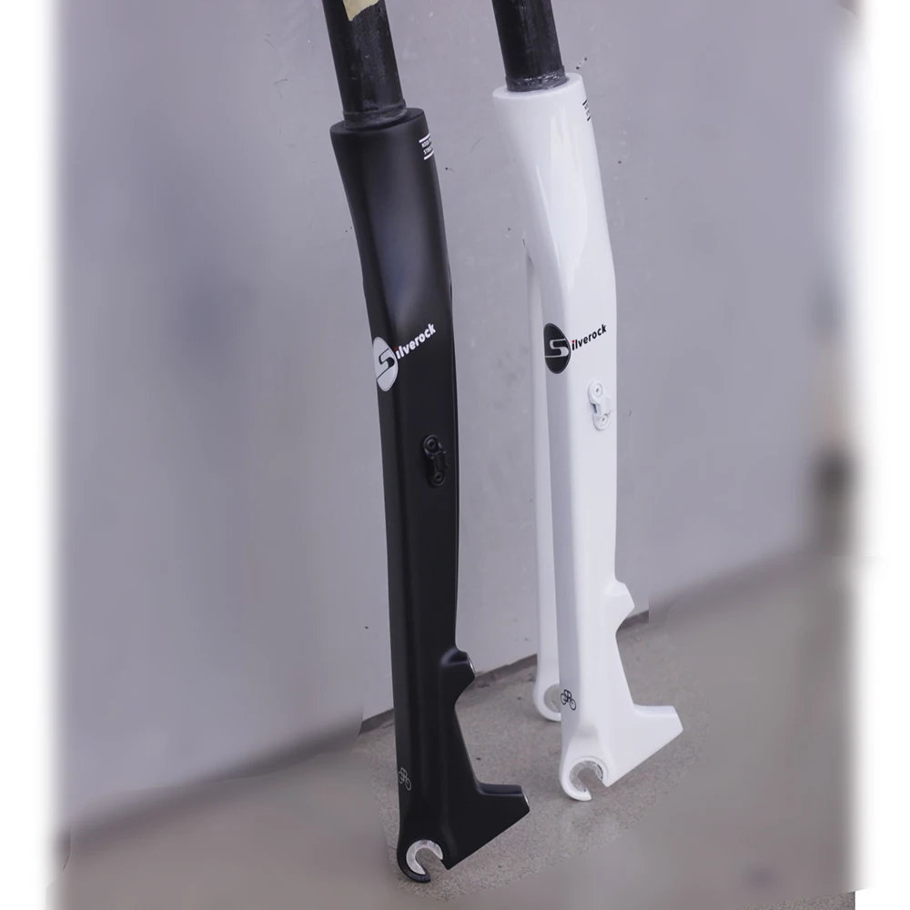 Silverock 2" Карбоновая вилка 451 406 20 1 1/8" для велосипеда Minivelo V Тормоза Дисковый суппорт тормоза совместимые мини Velo жесткие вилки супер