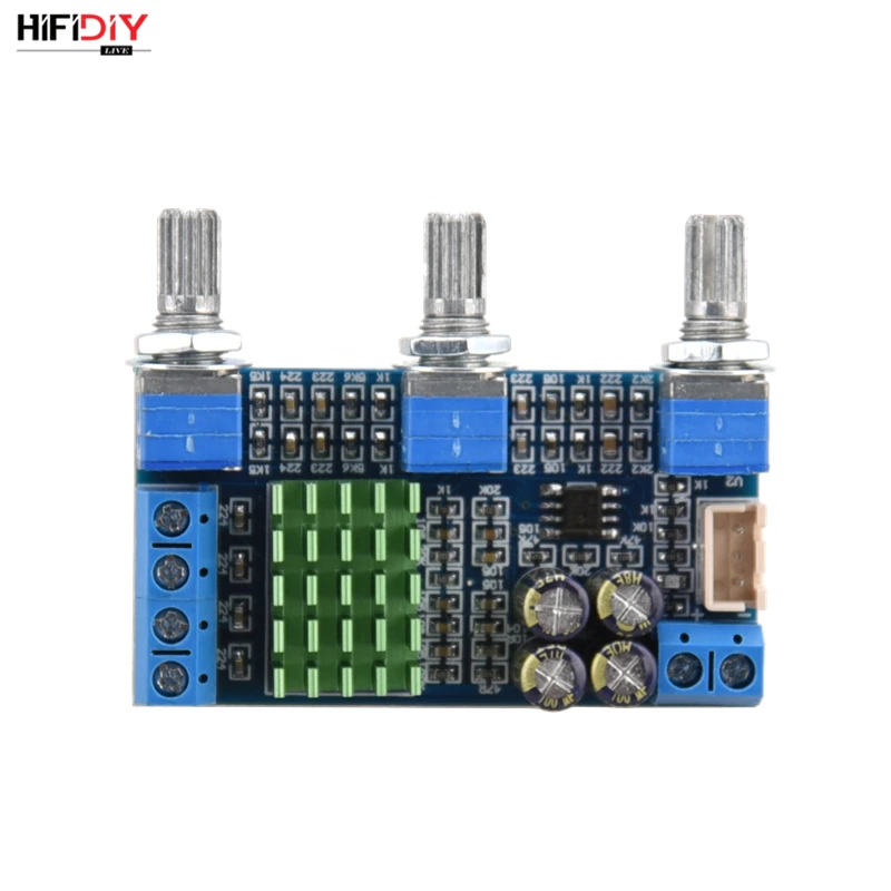 HIFIDIY LIVE A2.0-3B TPA3116 2.0 Amplifier Board Car Digital Audio 30W*2 Home TREBLE BASS adjust for Speaker | Электроника