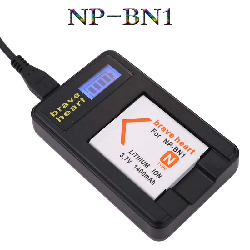 Горячая Распродажа 2x bateria NP BN1 np bn1 NPBN1 батарея + ЖК зарядное устройство USB для sony DSC