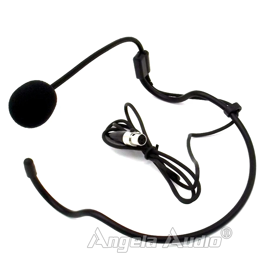 Конденсаторный мини микрофон с разъемом XLR 4 Pin TA4F гарнитура для SHURE UHF