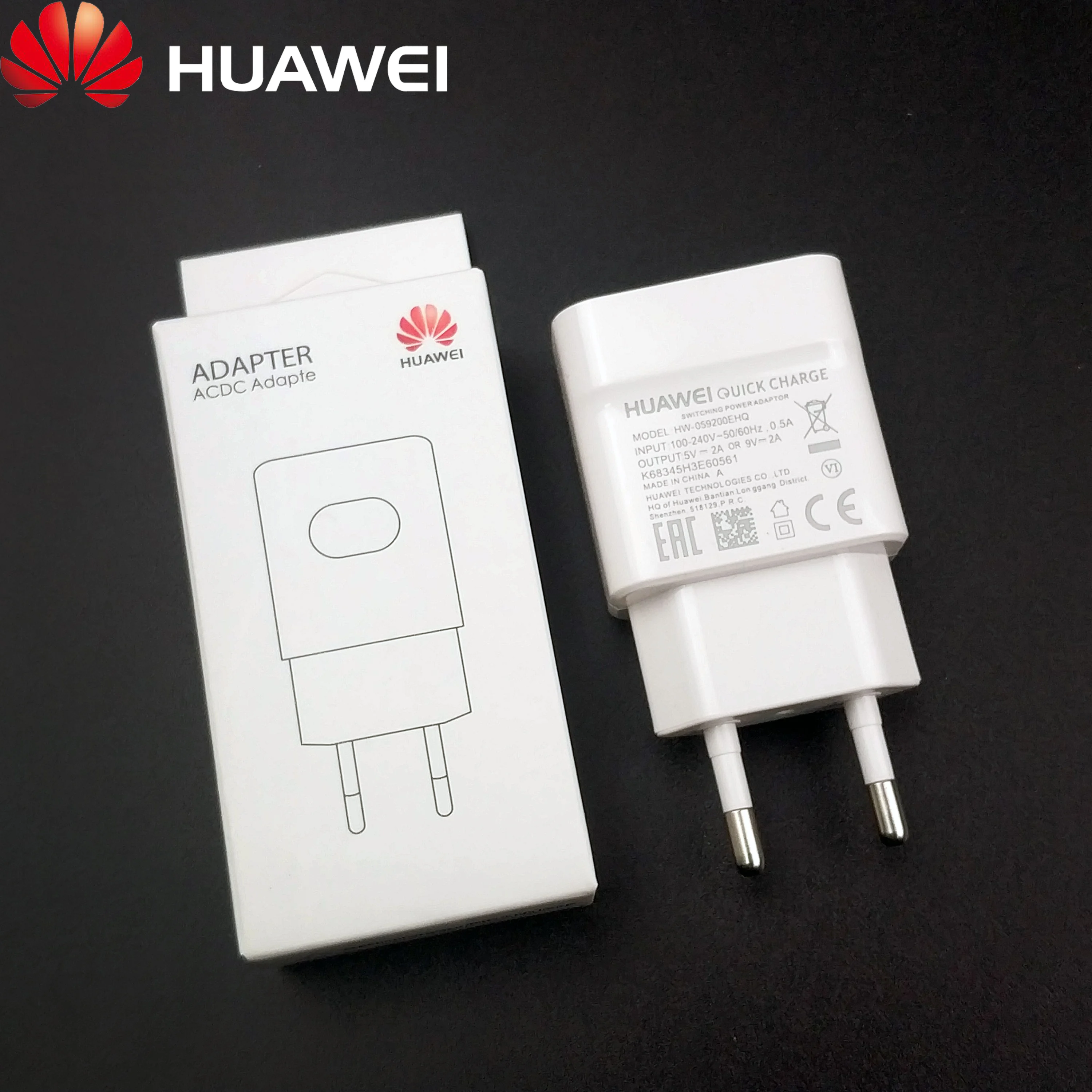 Оригинальное быстрое зарядное устройство huawei 9v2a для P9 mate 10 lite P20 Honor 8 9 Nova 3