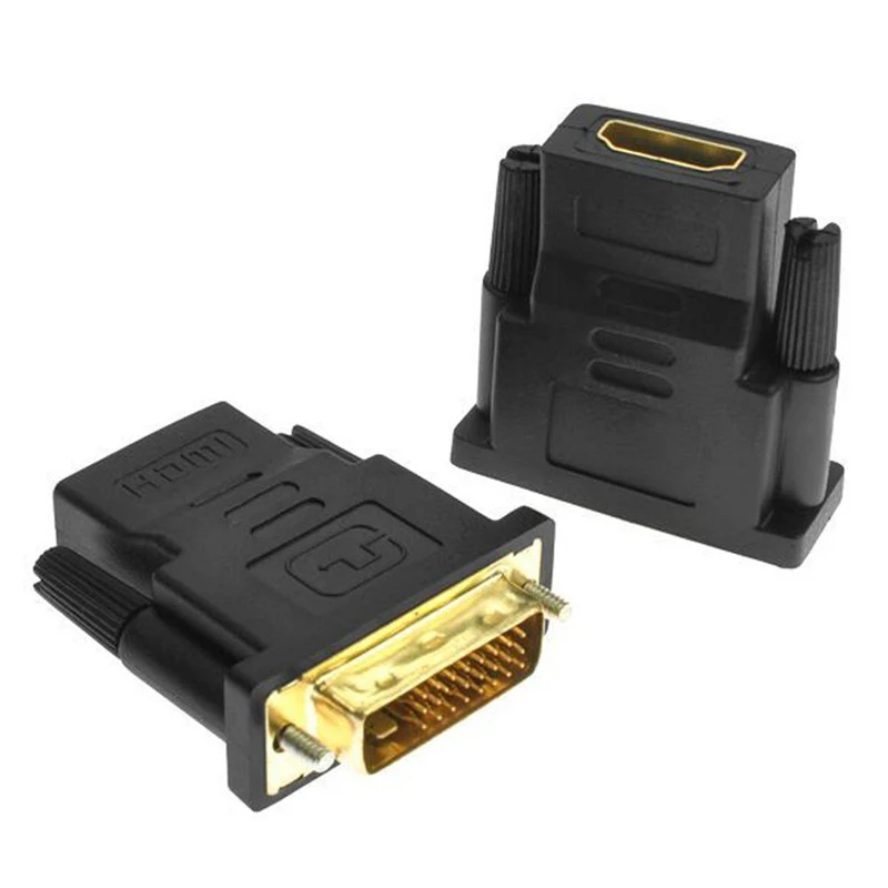 DVI 24 + 1 к HDMI адаптер Кабели К позолоченный штекер для женщин Кабель HDMI-DVI конвертер