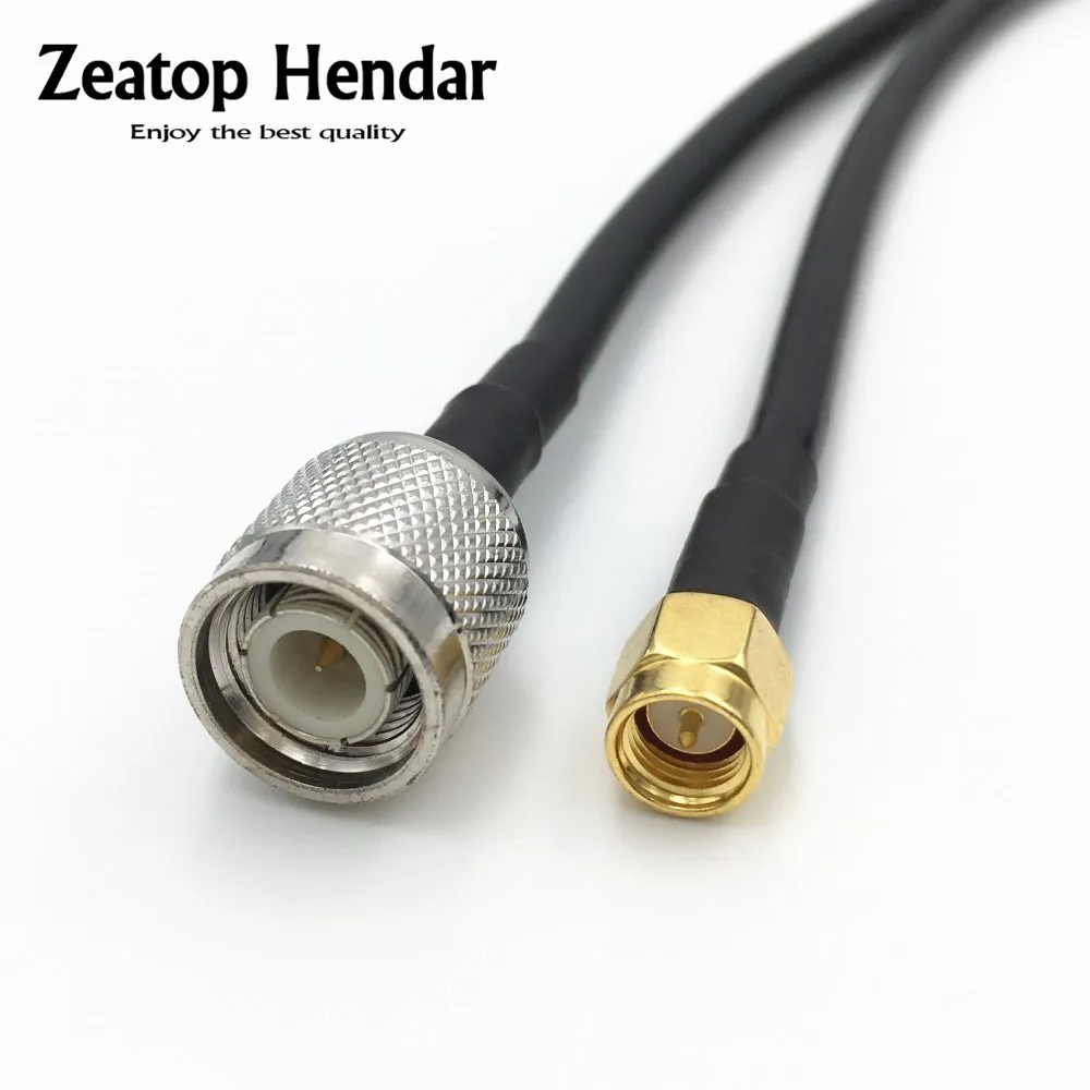 1 шт. TNC штекер для SMA RP-SMA 4 типа Jack RF Pigtail кабель RG58/LMR195 для беспроводного маршрутизатора 1 м 2 м 5 м 10 м 15 м 20 м 25 м 30 м