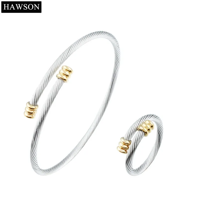 

HAWSON Bracelet Charms Promotional Men Bracelets Silver Color Wedding Jewelry Free Shipping