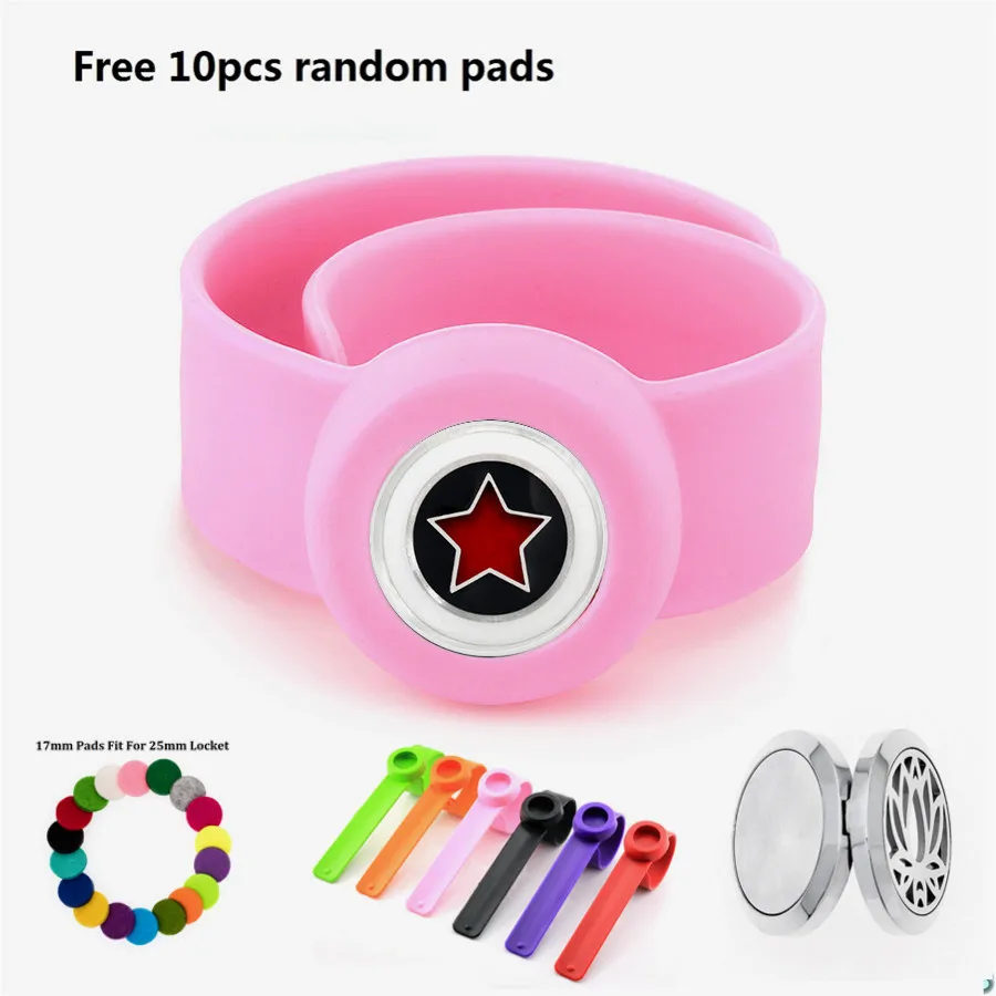 Kids Adjustable Mosquito Repellent Bangle 316L stainless steel Essential Oil Magnet Diffuser Bracelet Children Silicone | Украшения и