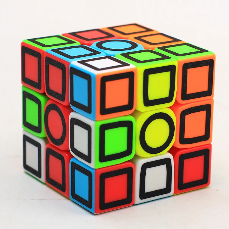 Z-Cube 3x3x3 волшебный кубик с черной картонной наклейкой скоростной