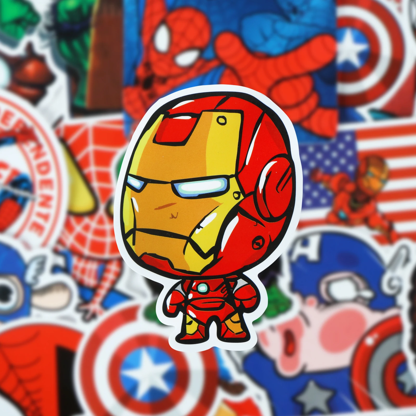 50 наклеек s фильм супер герой для Marvel наклейка "Мстители" мультфильм DIY наклейки JDM багаж ноутбук мотоцикл холодильник велосипед