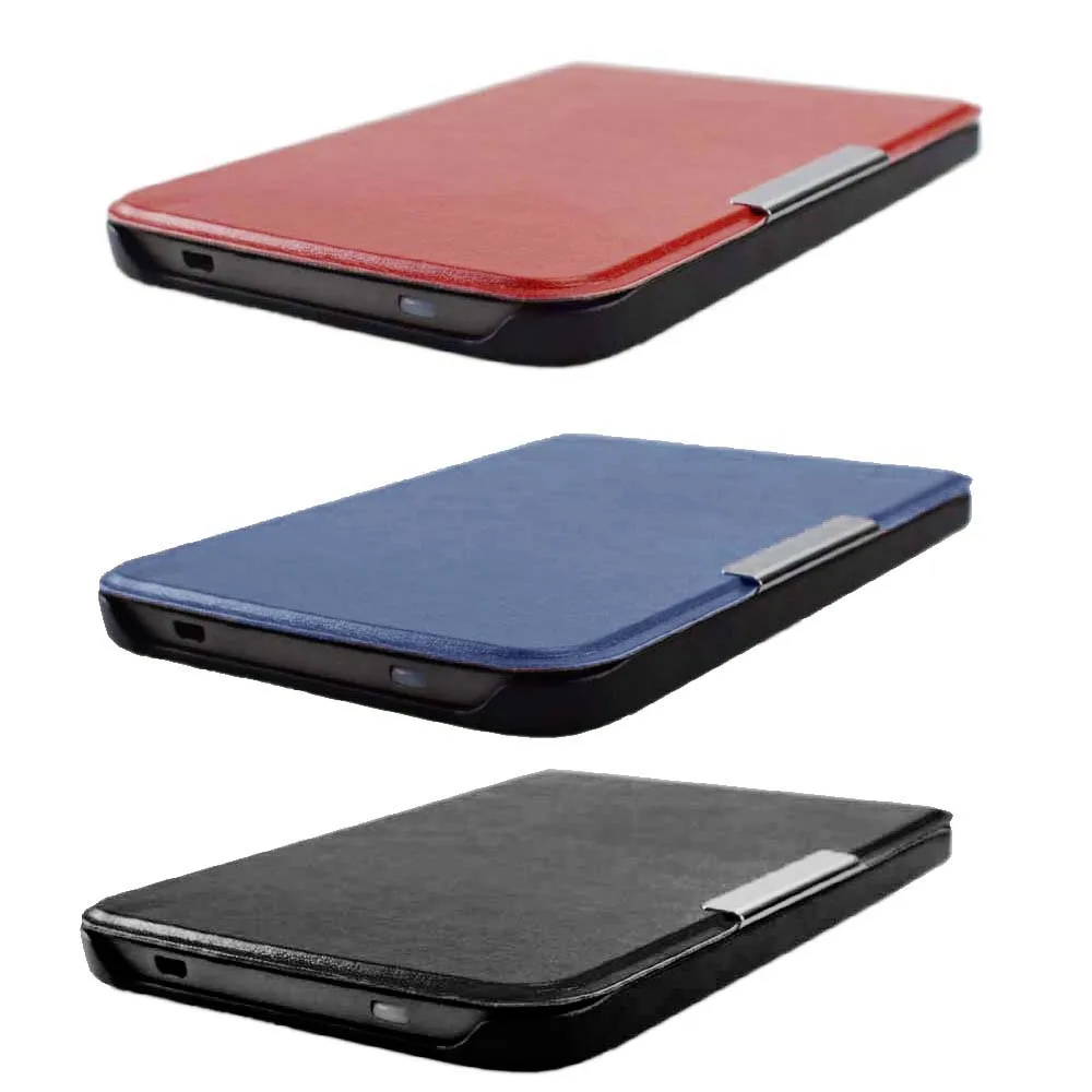 Для карманной книги Базовая Lux 2 Touch Lux 4 HD 3 Smart Cover Чехол, ультра тонкий флип кожаный чехол для карманной книги 616/627/632 состояния заданием будильника