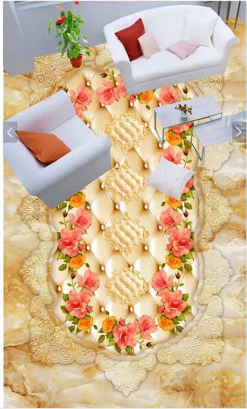 3d напольное покрытие Европейский камень мрамор гостиная ванная комната 3D