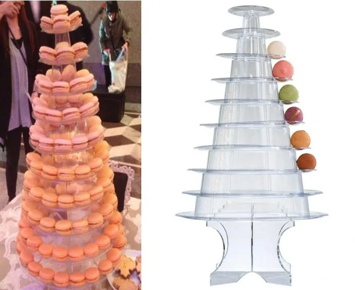 Свадебное украшение инструмент для торта 10 ярусов башня макарон дисплей