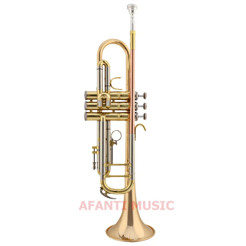 

Afanti Music Bb tone / Yellow Brass / Gold Lacquer Trumpet (ATP-116)