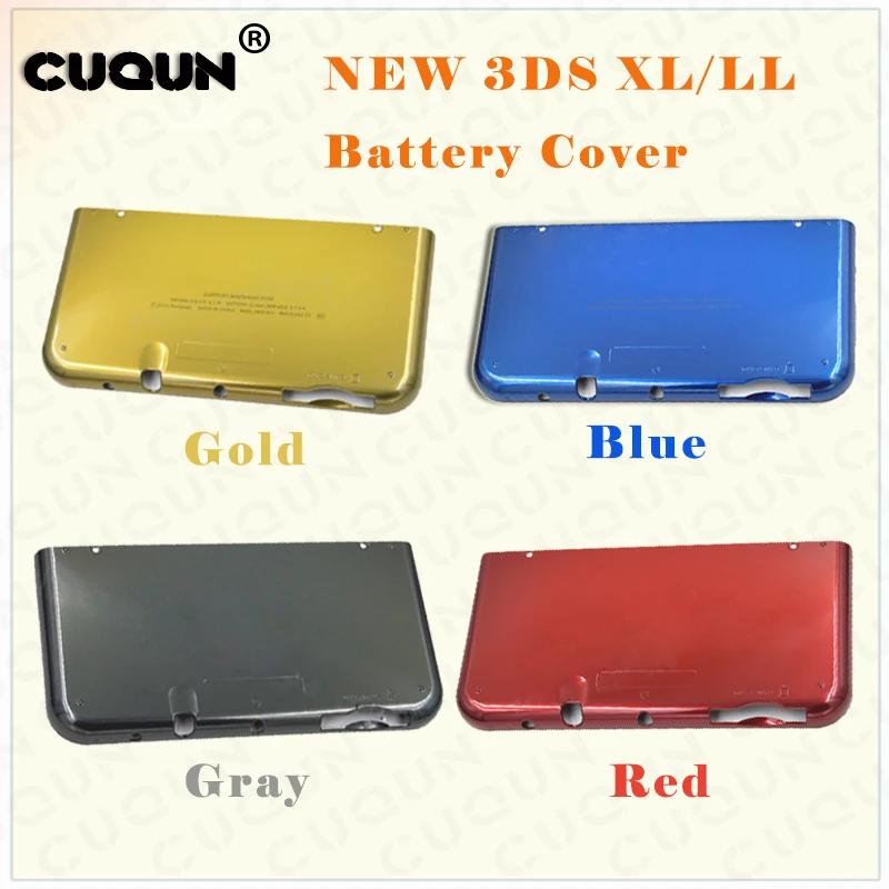 

Original New Battery Cover For new 3DS XL Housing Backside Cover Case For new 3DS LL Console Shell Color Gray Include Screws