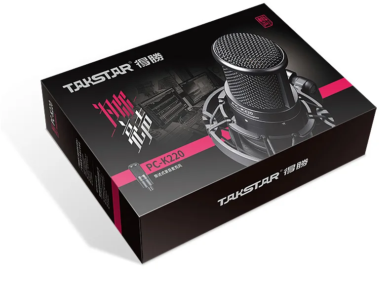 Takstar PC-K220 конденсаторный микрофон с боковым адресом компьютерный микрофон для персональной студийной записи, Интернет-трансляции, сетевого караоке