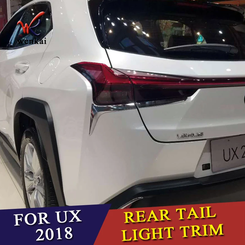 Для Lexus UX200 UX250h UX260h 2019 2020 Abs хромированный задний фонарь светильник накладка