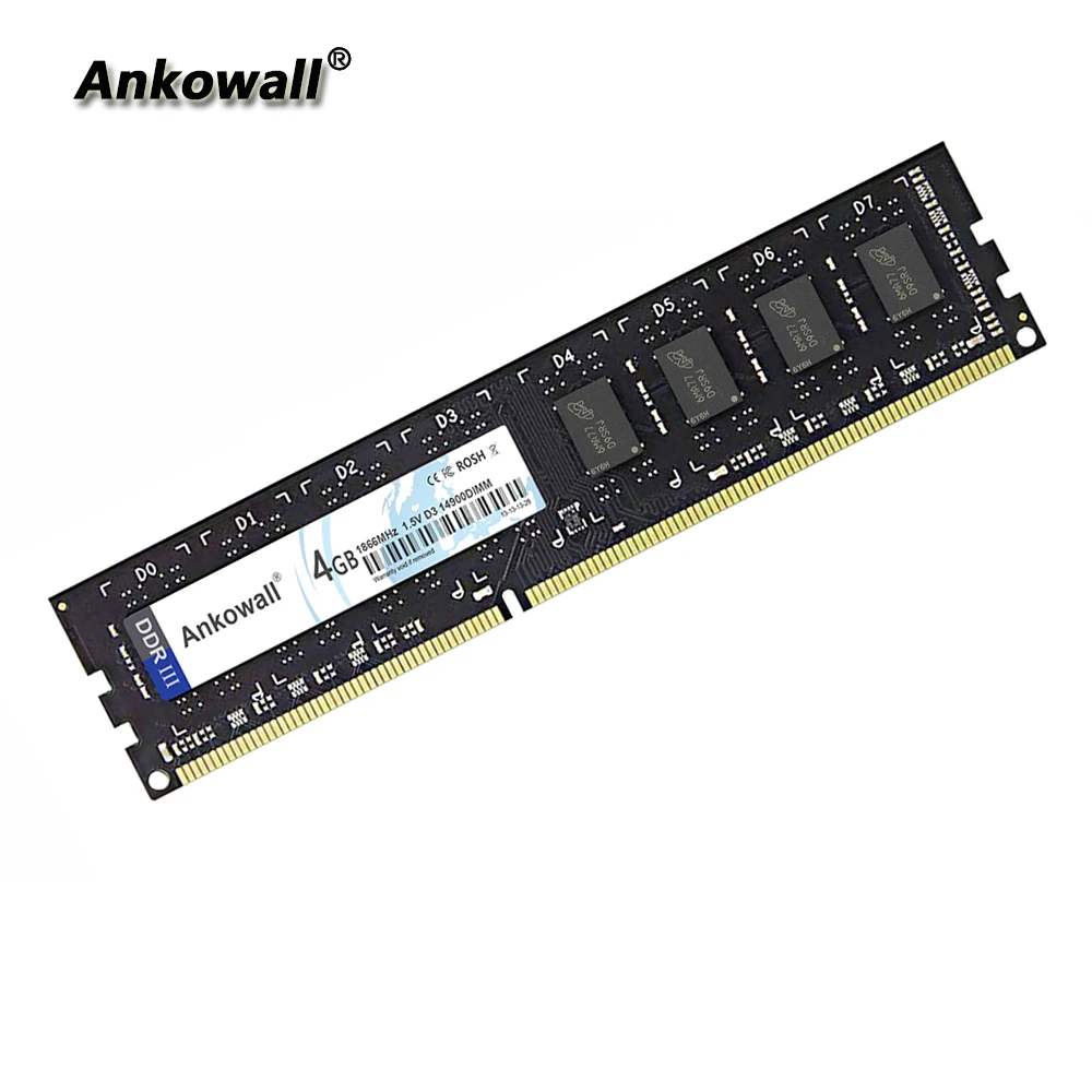 Ankowall RAM DDR3 4GB 8GB 1600 PC3 Memory 1.5V Desktop Dimm with Heat Sink |