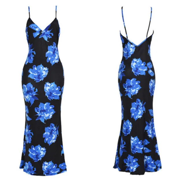 

2018 Sale Promotion Polyester Trumpet / Mermaid Print None Plus Size Women Sexy Ladies Summer Dress Party Long Dresses Female
