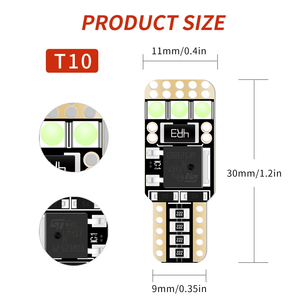 Canbus светодиодный T10 W5W габасветильник без ошибок для Honda R-V RD1 RD2 RD4 RD5 RD6 RD7 RM RE Фонарь