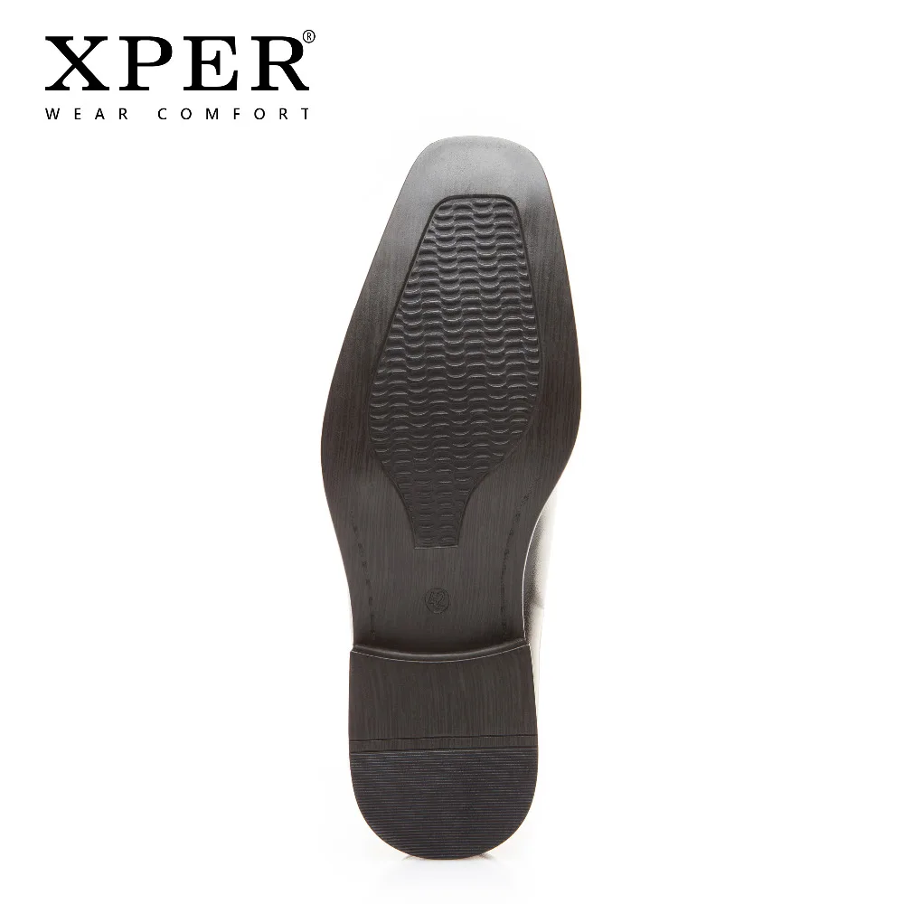 XPER брендовые Модные Мужские модельные туфли Для мужчин комфорт Бизнес обувь без