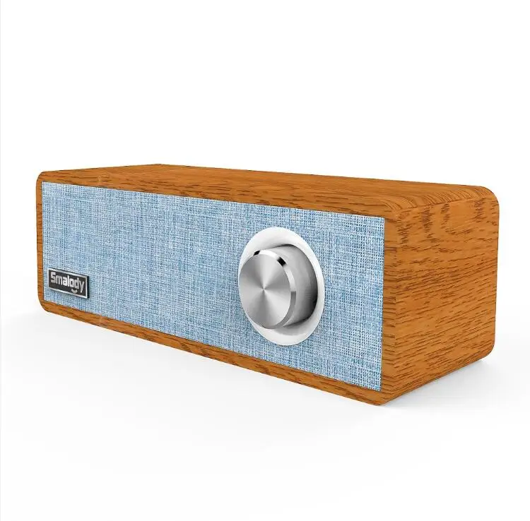 Blue Модная классическая деревянная звуковая структура дизайн Bluetooth динамик портативный деревянный беспроводной динамик s стерео мини сабвуфер - Цвет: Blue