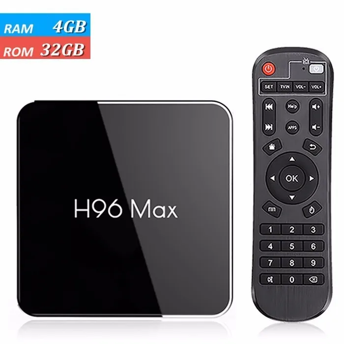 4G 32G H96 Max X2 Smart tv BOX 4 ГБ 32 ГБ 64 ГБ Android 8,1 четырехъядерный процессор Amlogic S905X2 LPDDR4 2,4G и 5 ГГц двойной Wifi 4K BT телеприставка - Цвет: 4G 32G