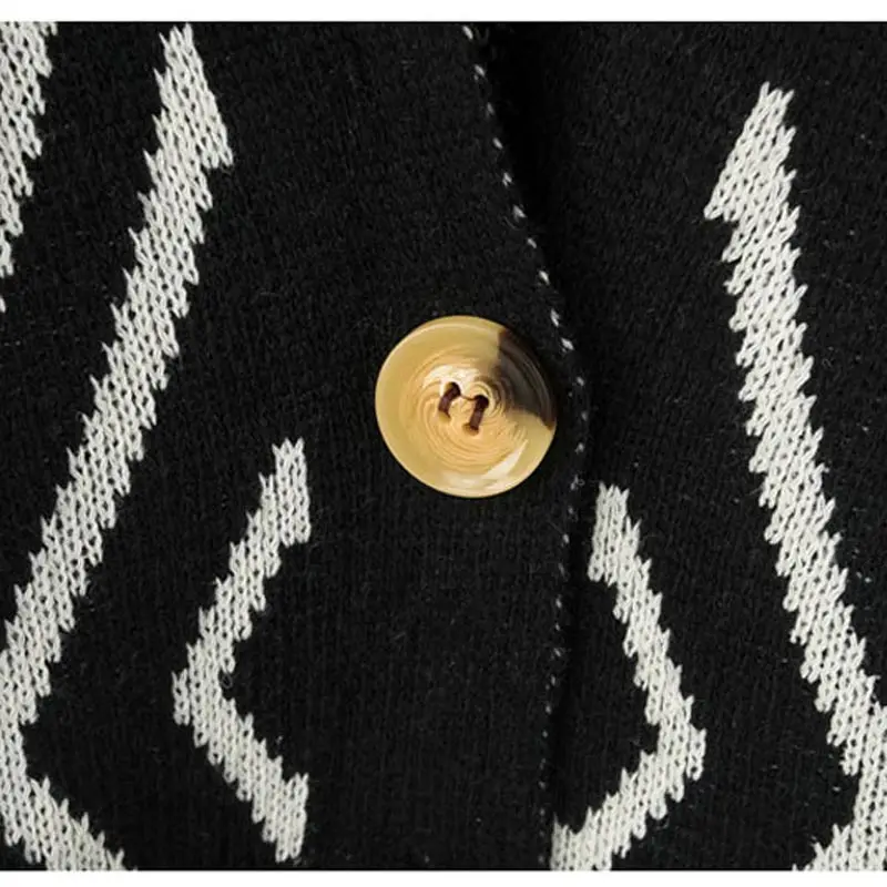 2018 Womens Casual Cardigans Single Breasted Autumn Winter Sweater Back Argyle Knit Coat Casaco Feminino Cardigan MC123 |