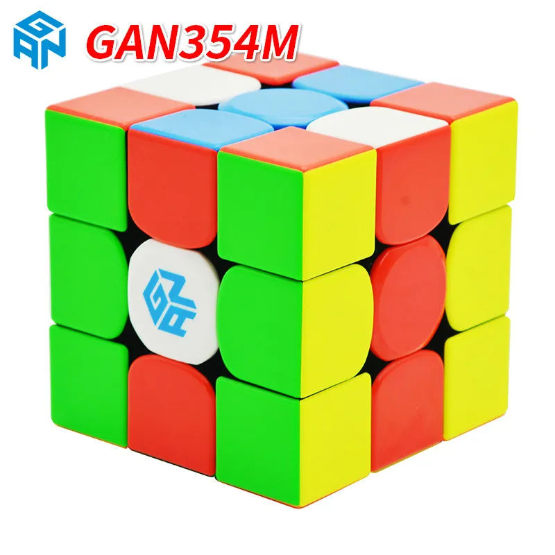 Gan 354 м Магнитный 3x3x3 магический куб, стикеры Gan354 м, головоломка, скоростной куб для WCA, профессиональные игрушки Cubo Magico Gan354 м