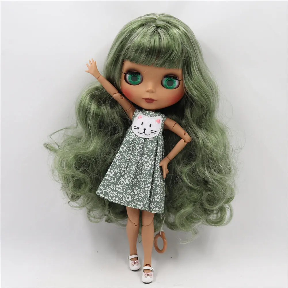 Кукла Blyth BL4299/8800 с черной кожей и матовым лицом|Куклы| |