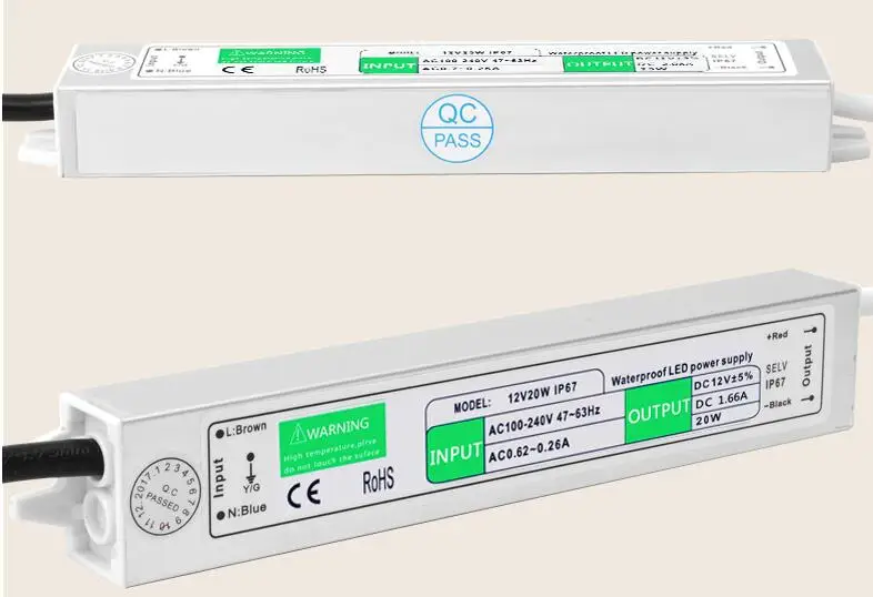 Новый перепродать AC 100 240V к DC 12V 20W источник питания прожектор светодиодный
