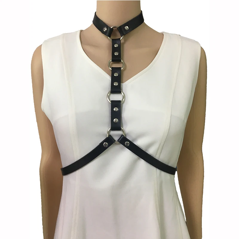 Сексуальная Женская упряжь бра бандаж белье для тела ремни черные эластичные