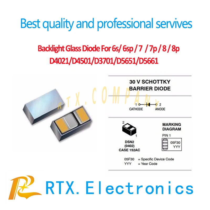 200 шт./лот диод подсветки для IPhone 6s 6SPlus 7 7Plus 8 Plus D4021/D4501/D3701/D5651/D5661 светодиодный