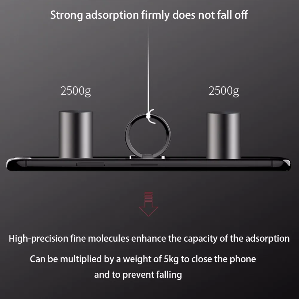 Роскошный металлический держатель для iPhone X 8 7 Samsung S9 S8 SmartDevil на 360 градусов |