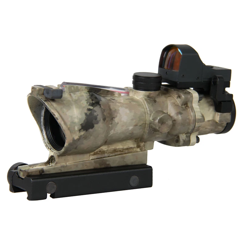 Новое поступление Тактический 4x32 в стиле ACOG Сфера с Мини Red Dot для охоты BWR