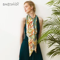baoshidi2018 new arrival 16mm 100 silk satin scarffashion square scarves women infinity shawlchristmas gift for female