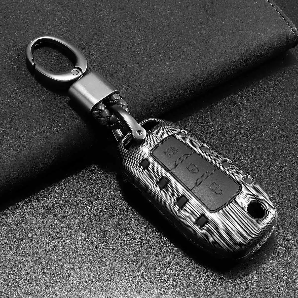 Черный 1 шт. чехол для ключей ABS украшение защитный чехол для ключей брелок для Ford F150 F250 F350 Ranger/Explorer/Everest/Kuga/Mondeo - Название цвета: Черный