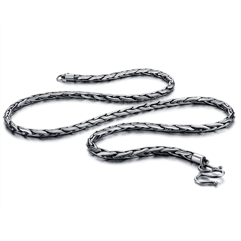 Однотонное серебряное ожерелье с кулоном дракона 100% Стерлинговое Серебро 925