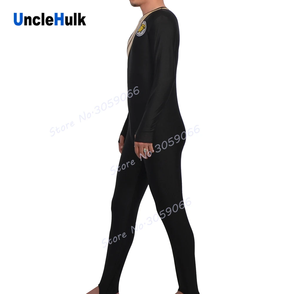 Костюм Hyakujuu Sentai Gaoranger Sotaro Ushigome Железный Бизон спандекс Zentai черный | UncleHulk|zentai