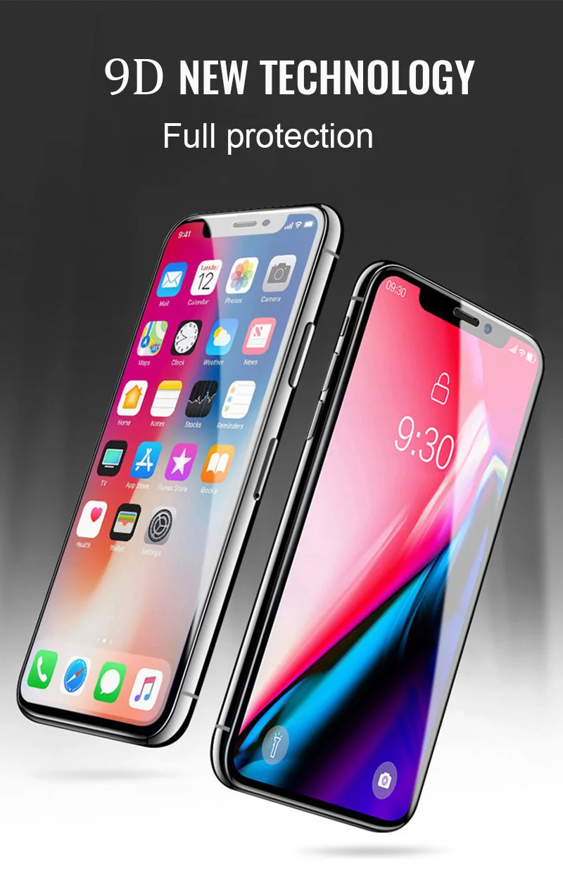 Для iPhone XR стекло на iPhone 7 8 Plus XS MAX 9D полное покрытие защитное стекло для iPhone 8 7Plus iPhone7 10 чехол Защита экрана