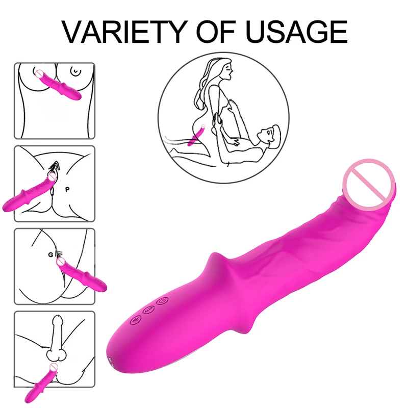 Большой фаллоимитатор вибратор женский Массажер G spot Стимулятор клитора