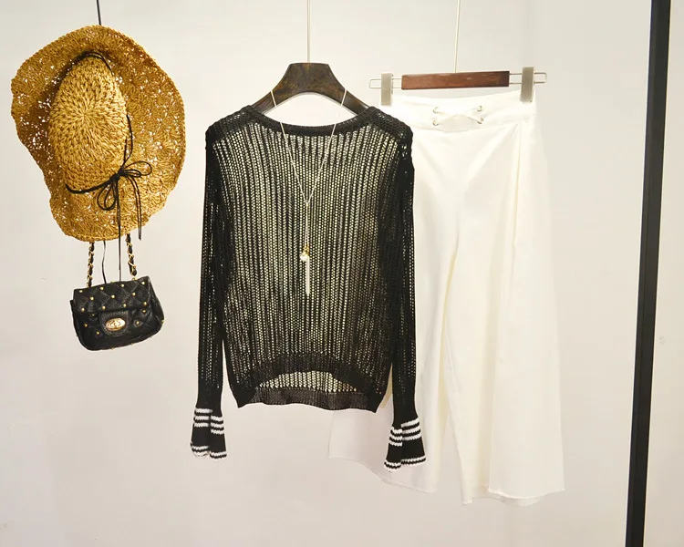 The new fashion hollow out hole sweater women | Женская одежда