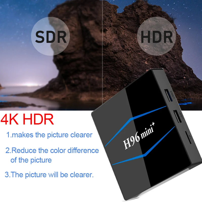 H96mini plus TV Box Android 8 1 RK3229 Четырехъядерный 4 k H.265 2 Гб 16 Miracast DLNA wiFi 100LAN HD Giochi Smart Media