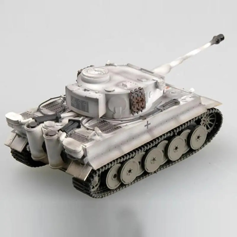 WW2 Немецкий Тигр 1 модель танка SS 1943 зимняя камуфляжная 1/72 легкая |