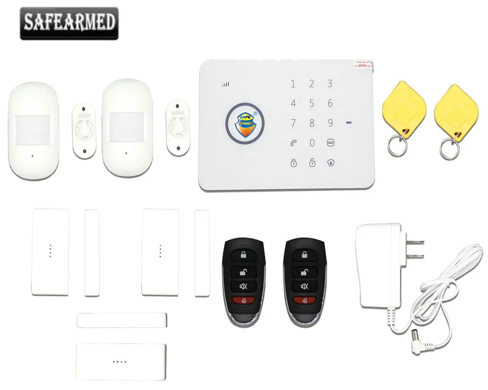 

Охранная сигнализация с RFID-меткой и датчиком дыма, 433 МГц