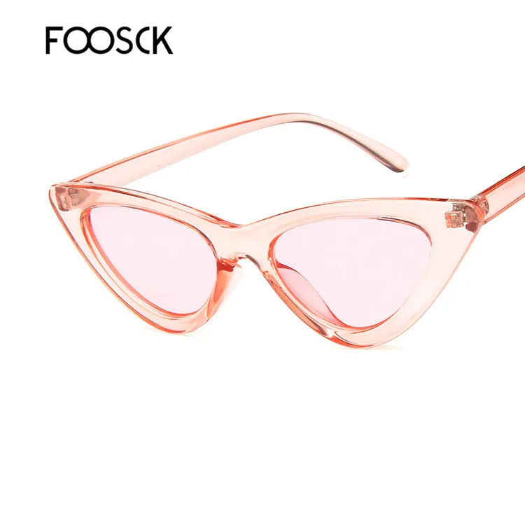 C9Pink FOOSCK, женские дизайнерские солнцезащитные очки, женские,, высокое качество, солнцезащитные очки, брендовые, дизайнерские, модные, Ретро стиль, De Soleil Femme - Цвет линз: C9Pink