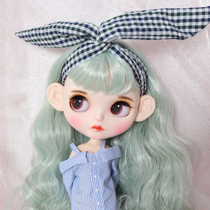 Кукла Blyth BL4006/1059 от ICY DBS с белыми кожаными суставами тела мятно-зелеными волосами