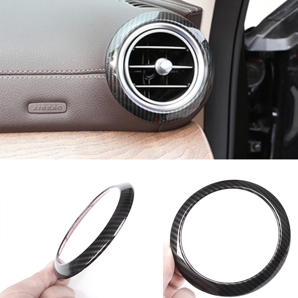 2 шт. хромированные боковые накладки на вентиляционное отверстие из углеродного