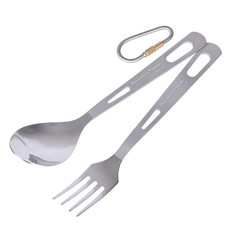 Безграничные вояжи титановые походные столовые приборы, ложка, вилка Spork нож палочки для еды портативная посуда столовые приборы набор беспорядок