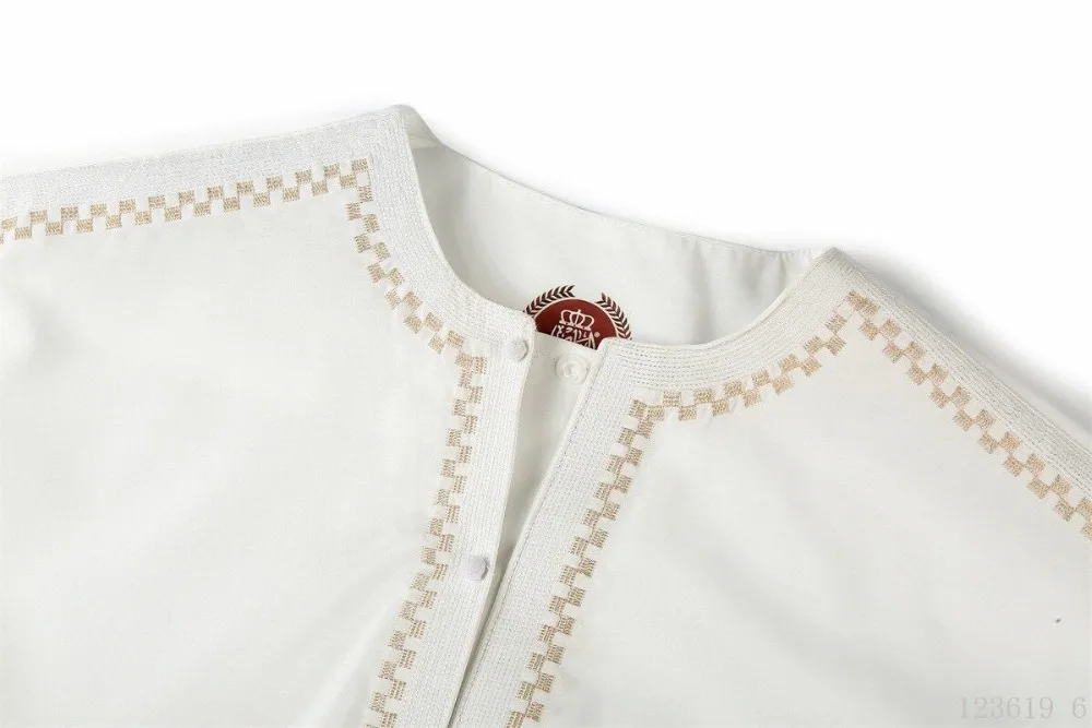 2018 New round collar arab ropa de hombre qatar mens clothing saudi Muslim abaya summer Aman robe long sleeve wholesale 123619 |