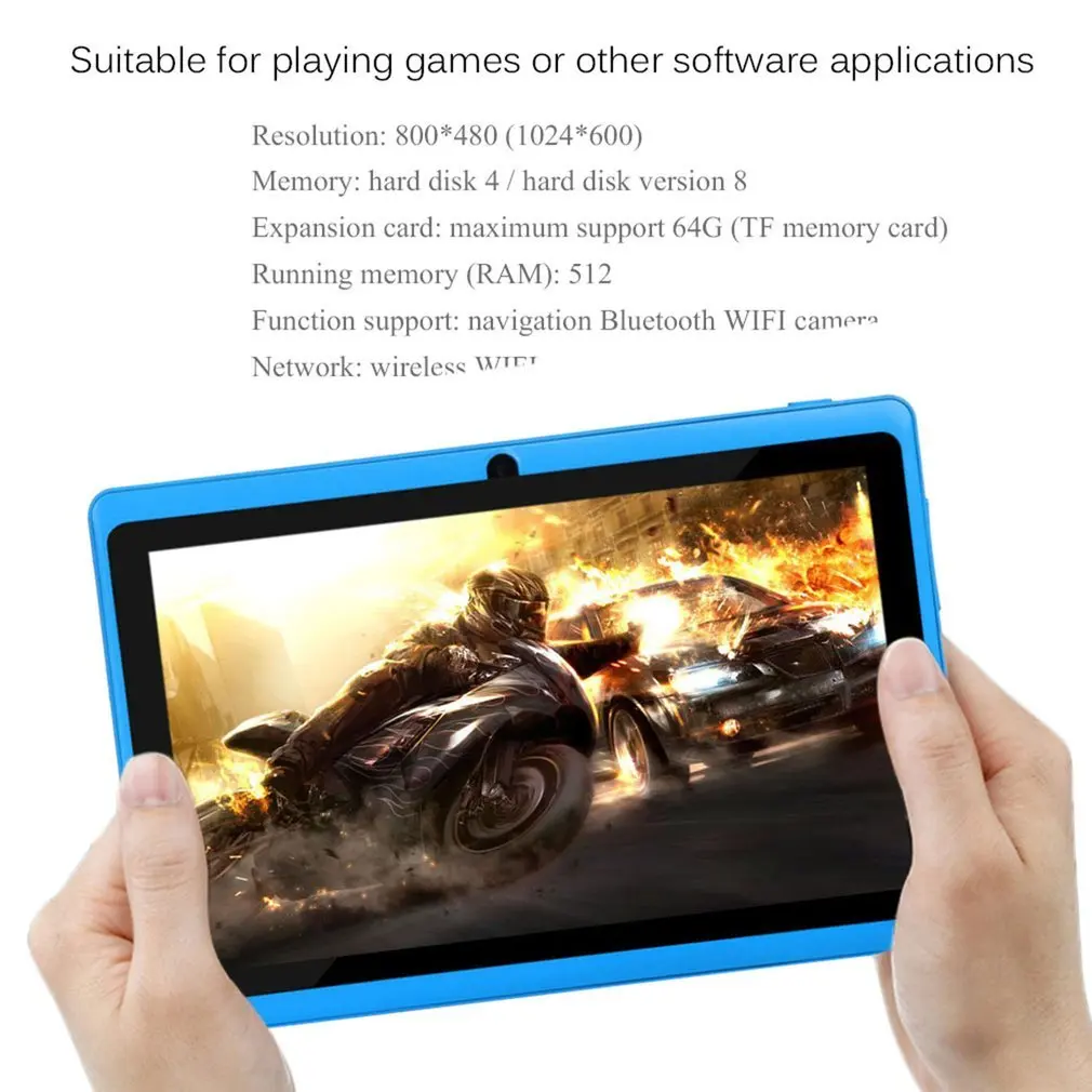 Детская обучающая машина 7 дюймовый TFT экран Wi Fi ARM Cortex A7 512 М + 8 Гб Android 4.4.2 двойная